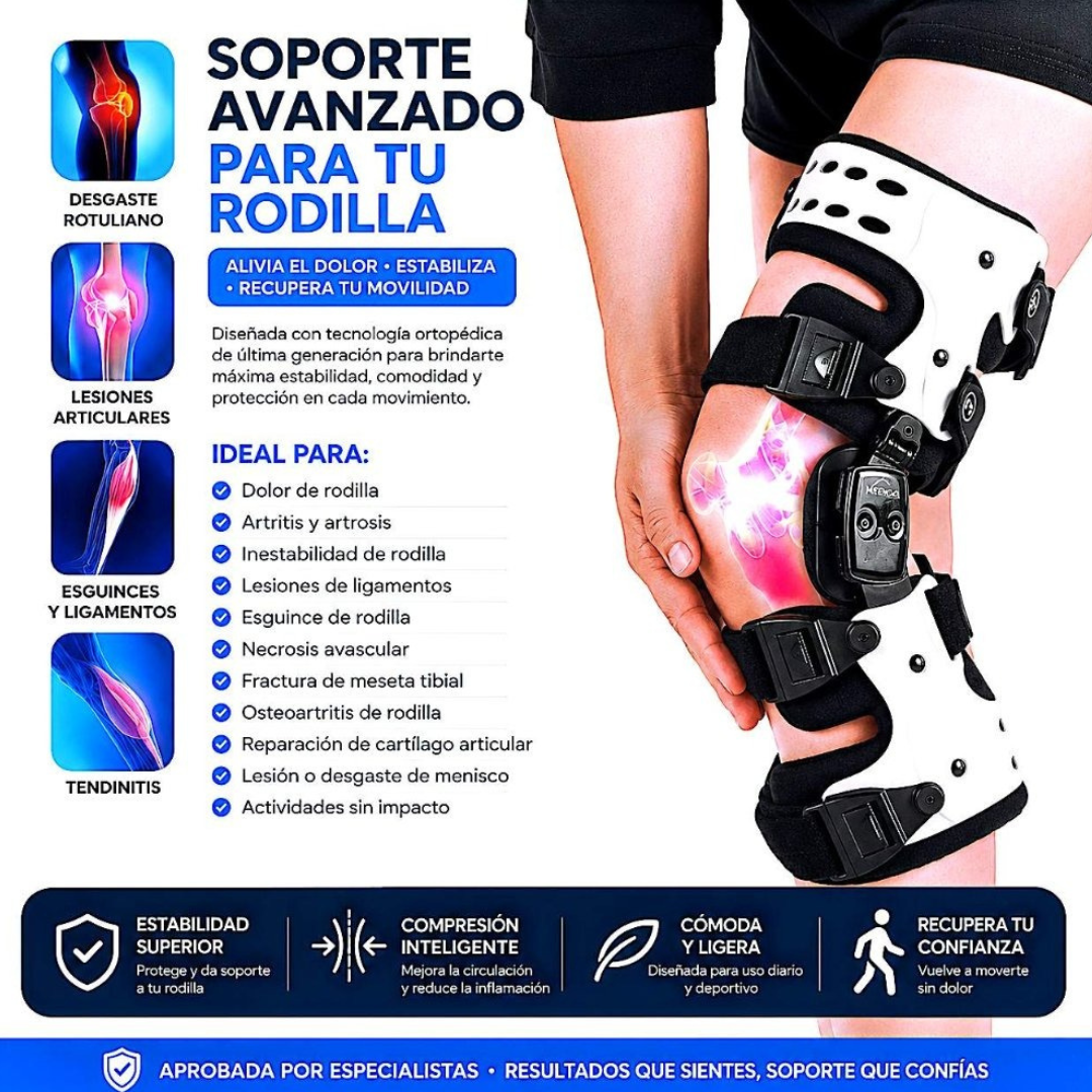 Rodillera Ortopédica de Soporte Avanzado